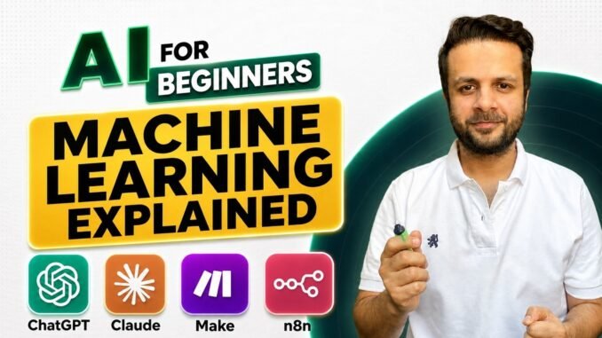 Machine Learning in a SIMPLEST WAY | AI For Beginners | AI Roadmap for Beginners (Urdu)