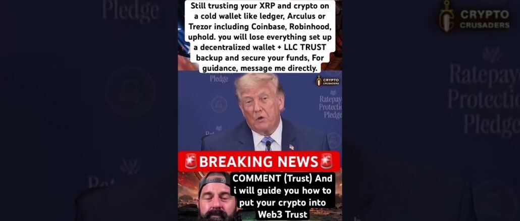 COMMENT (Trust) And i will guide you how to put your crypto into Web3 Trust