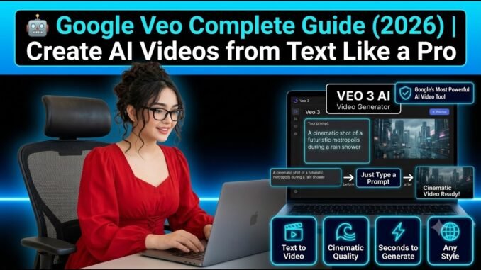 Google Veo Complete Guide (2026) | Create AI Videos from Text Like a Pro