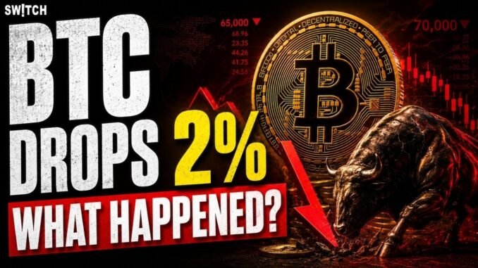 Crypto Market Pulse: BTC Drops 2% — What Happened?। Top News of The Day। Powered by CoinSwitch
