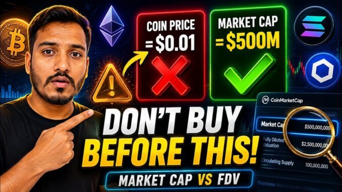 Market Cap vs FDV Explained | Biggest Crypto Mistake Beginners Make