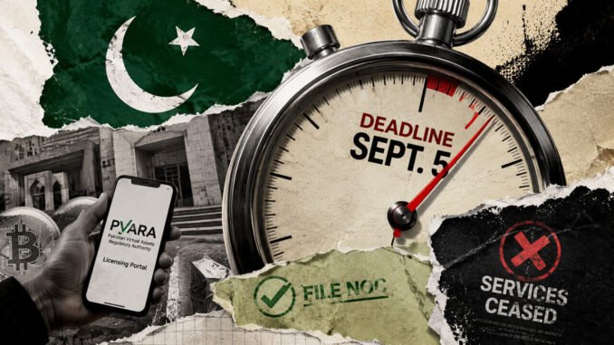 Pakistan sets September 5 deadline for crypto firms