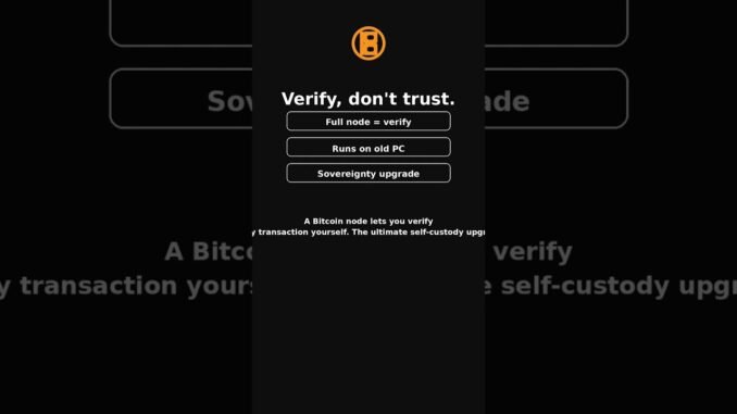 Running a Bitcoin Node — 60 Sec Guide (SA)
