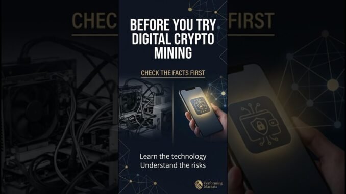3 Things to Check Before Digital Crypto Mining #digitalassets #cryptomining