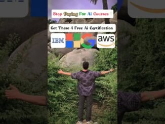 4 Free AI Certifications from Tech Giants! 🤯 #shorts