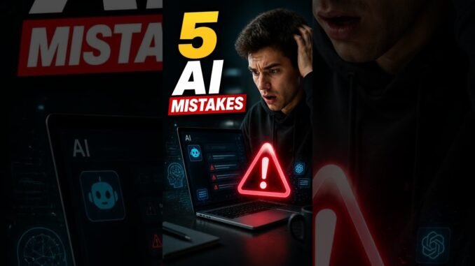 5 AI Mistakes Beginners Should Avoid  #aitips #aitools #artificialintelligence