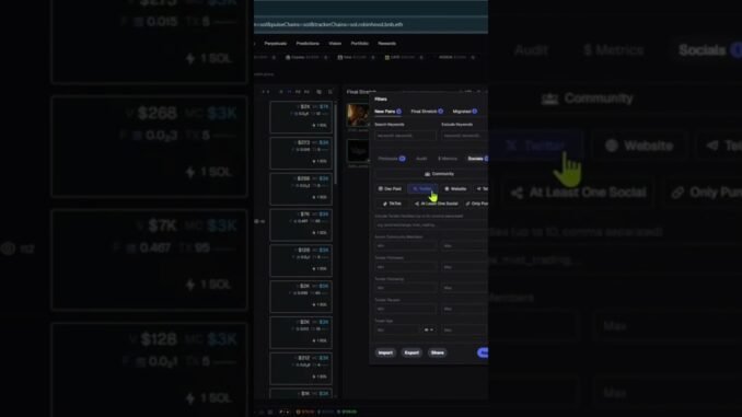 Best filters on Axiom (2026 Beginners guide) TG: forkinss #axiom #crypto #trader #memecoin