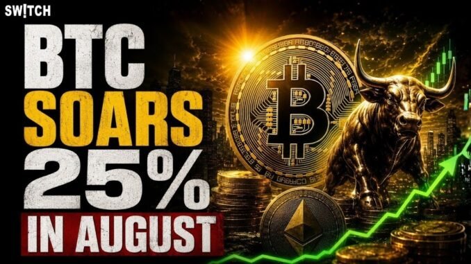 CoinSwitch Crypto Market Pulse: BTC Soars 25% in August। Top News of The Day