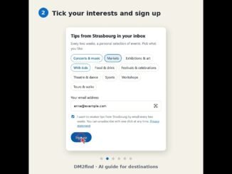 New: personalised event tips by email | DM2find AI guide