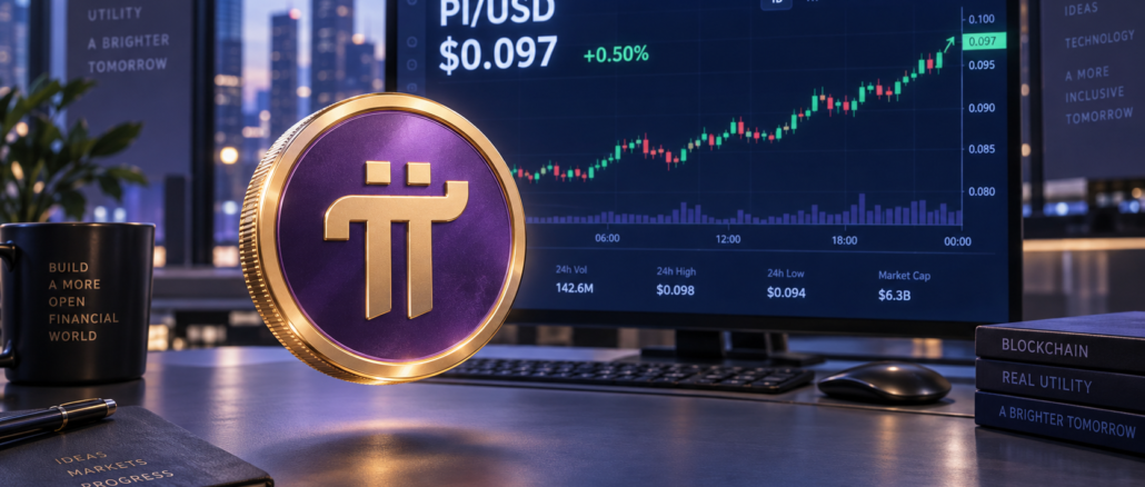 Pi Network extends recovery above $0.097 as ecosystem utility grows