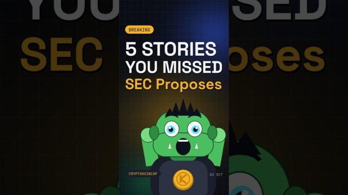 5 Crypto Stories You Missed Today: SEC Proposes New Crypto Custody #Shorts