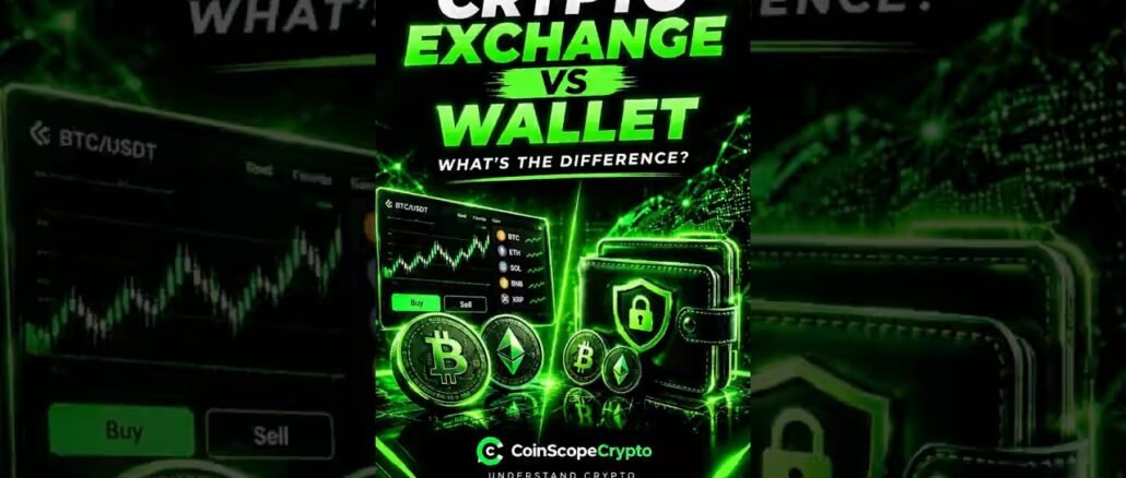 Crypto Exchange vs Wallet 🤔 What’s the Difference? #shorts