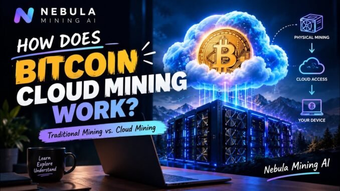 How Does Bitcoin Cloud Mining Work? ₿☁️ | Beginner’s Guide | Nebula Mining AI