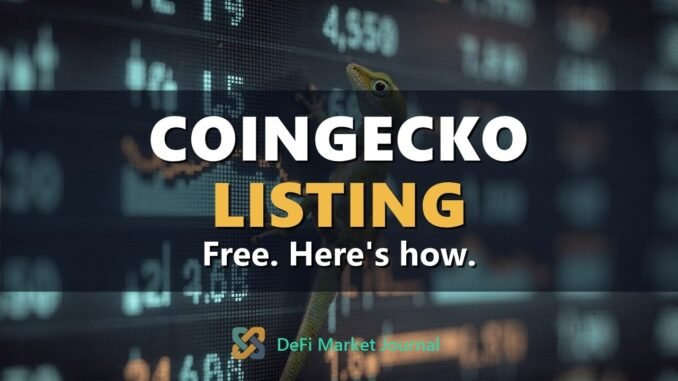 How to Get Listed on CoinGecko (and What It Costs) #crypto