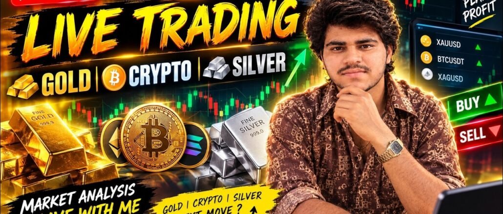 LIVE TRADING: Crypto, Gold & Silver 🚀 | Forex Trading For Beginners Live