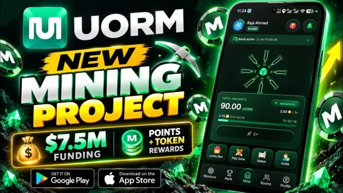 🚨 NEW UORM Mining App LIVE | How to Create New Account & Start Mining | $7.5M Funding | Full Guide